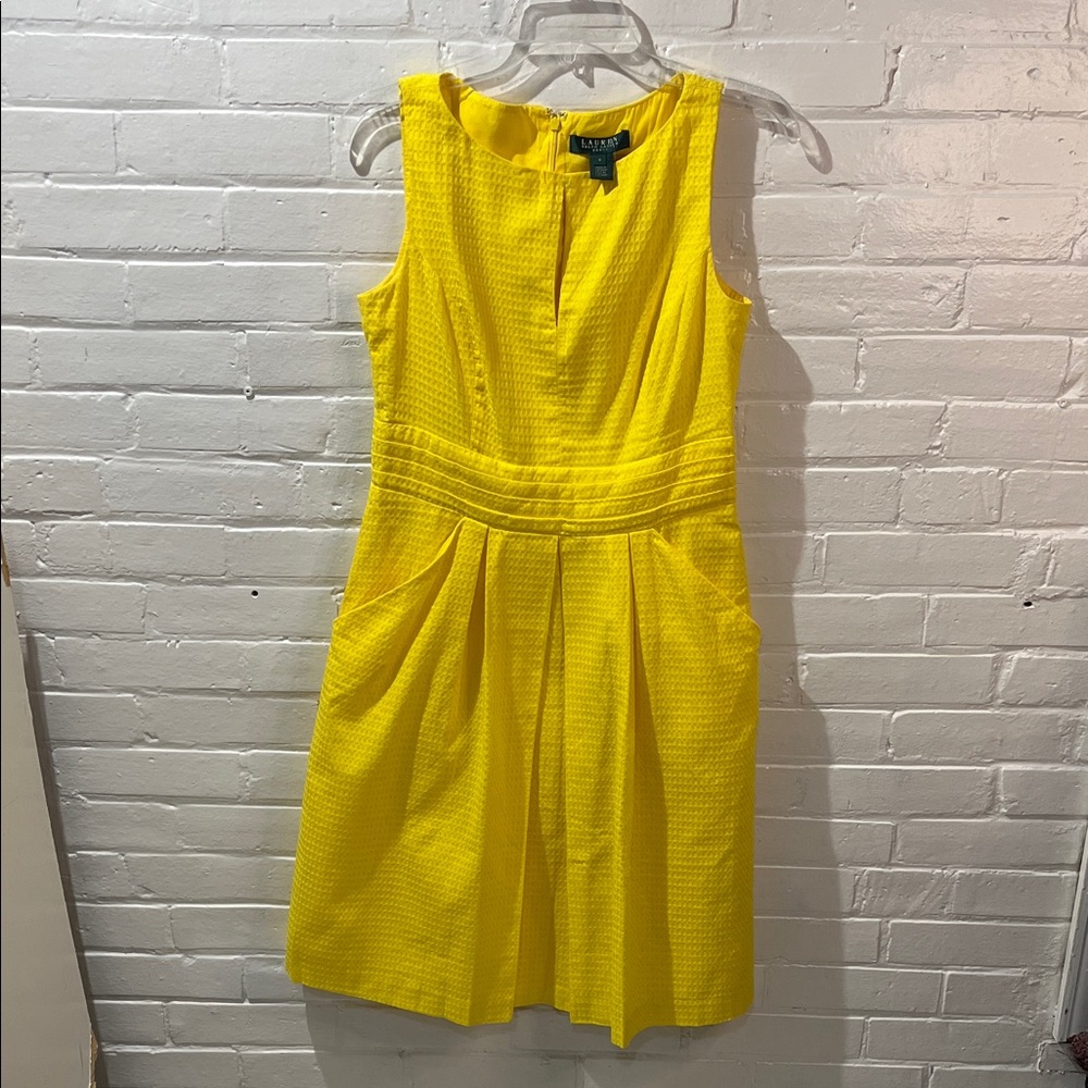Ralph Lauren Vibrant Yellow Midi Dress
